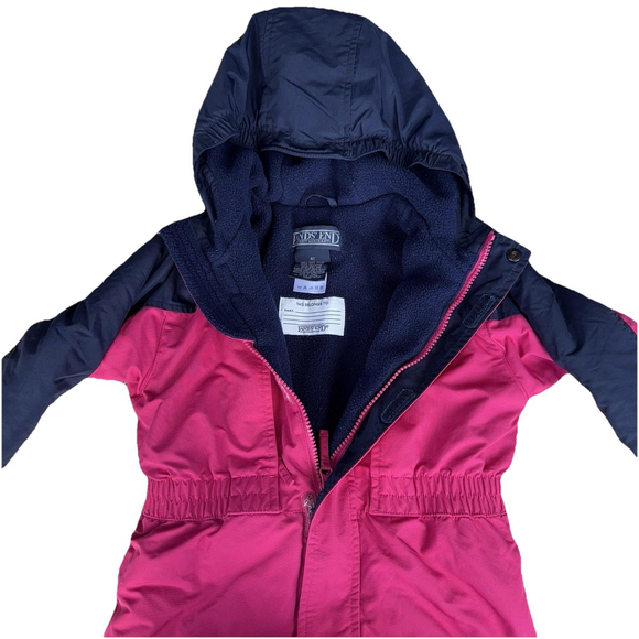 Lands' End Kids Pink & Navy Blue Squall Waterproof Insulated Snowsuit Size 4T A1 - Picture 4 of 6